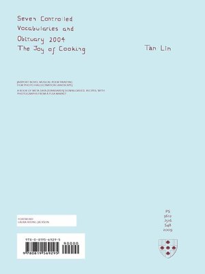 cover image of Seven Controlled Vocabularies and Obituary 2004